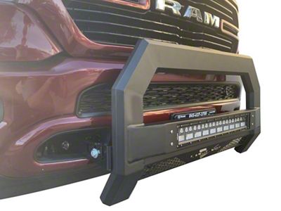 Vantage Bull Bar with 22-Inch LED Light Bar; Black (14-18 Sierra 1500)