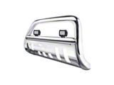 Bull Bar with 2.50-Inch LED Cube Lights; Stainless Steel (14-18 Silverado 1500)