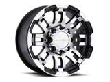 Vision Off-Road Warrior Gloss Black Machined 8-Lug Wheel; 18x8.5; 18mm Offset (01-06 Sierra 2500 HD)