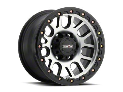 Vision Off-Road Nemesis Matte Black Machined 8-Lug Wheel; 17x9; -12mm Offset (03-09 RAM 2500)