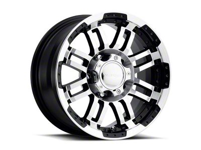 Vision Off-Road Warrior Gloss Black Machined 6-Lug Wheel; 17x8.5; 25mm Offset (04-08 F-150)