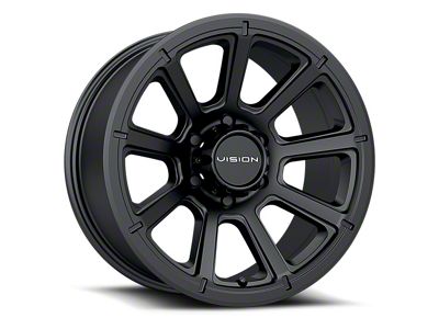 Vision Off-Road Turbine Matte Black 6-Lug Wheel; 17x8.5; 18mm Offset (07-13 Sierra 1500)