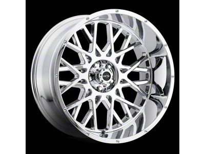 Vision Off-Road Rocker Chrome 8-Lug Wheel; 24x12; -51mm Offset (07-10 Sierra 2500 HD)