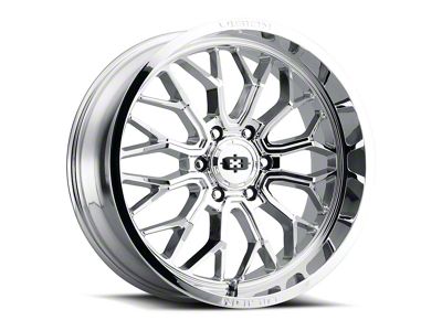 Vision Off-Road Riot Chrome 8-Lug Wheel; 24x12; -51mm Offset (07-10 Sierra 3500 HD SRW)