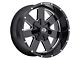 Vision Off-Road Arc Gloss Black Milled 6-Lug Wheel; 18x9; 12mm Offset (07-13 Silverado 1500)