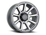 Vision Wheel Turbine Gunmetal Machined Face 8-Lug Wheel; 20x9; 12mm Offset (07-10 Silverado 2500 HD)