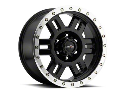 Vision Off-Road Manx Gloss Black Machined 6-Lug Wheel; 17x8.5; 0mm Offset (07-14 Yukon)