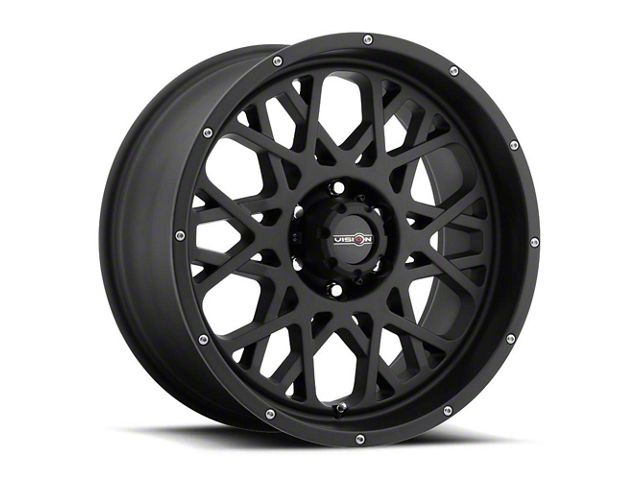 Vision Off-Road Rocker Satin Black 6-Lug Wheel; 22x10; -19mm Offset (07-14 Yukon)