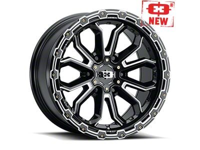 Vision Off-Road Korupt Gloss Black Milled Spoke 8-Lug Wheel; 18x9; -12mm Offset (08-10 F-250 Super Duty)