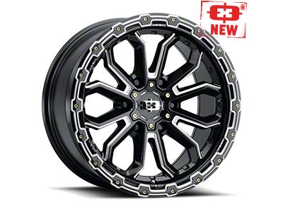 Vision Off-Road Korupt Gloss Black Milled Spoke 8-Lug Wheel; 18x9; 12mm Offset (08-10 F-350 Super Duty SRW)