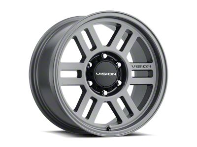 Vision Off-Road Manx 2 Overland Satin Grey 8-Lug Wheel; 17x9; 12mm Offset (08-10 F-350 Super Duty SRW)