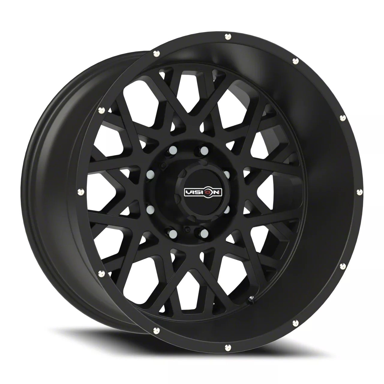 Vision Wheel F-350 Super Duty Rocker Satin Black 8-Lug Wheel; 22x10 ...