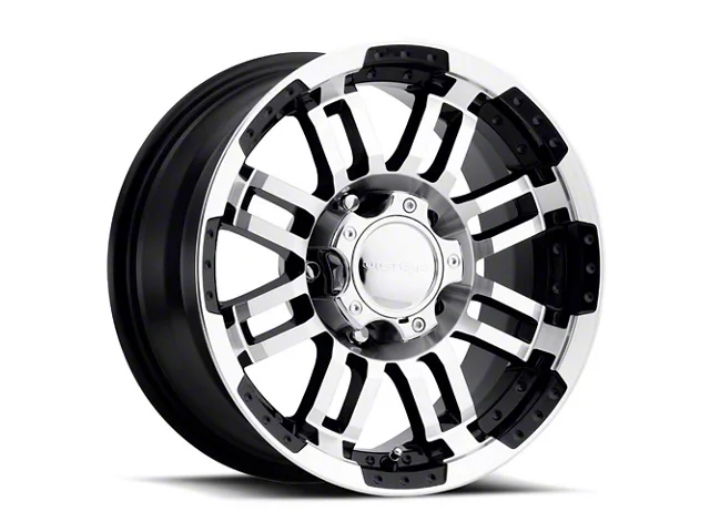 Vision Off-Road Warrior Gloss Black Machined 6-Lug Wheel; 17x8.5; 25mm Offset (09-14 F-150)