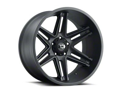 Vision Off-Road Razor Satin Black 8-Lug Wheel; 24x12; -51mm Offset (10-18 RAM 3500 SRW)
