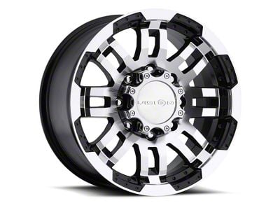 Vision Off-Road Warrior Gloss Black Machined 8-Lug Wheel; 17x8.5; 18mm Offset (10-18 RAM 3500 SRW)