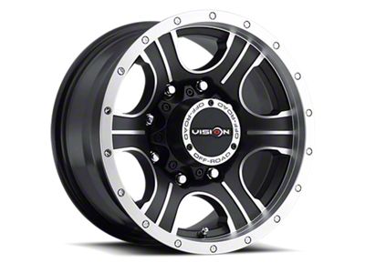 Vision Off-Road Assassin Matte Black Machined Face 8-Lug Wheel; 17x8.5; 18mm Offset (11-16 F-250 Super Duty)