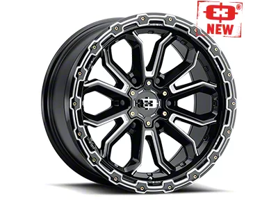 Vision Off-Road Korupt Gloss Black Milled Spoke 8-Lug Wheel; 18x9; -12mm Offset (11-16 F-350 Super Duty SRW)