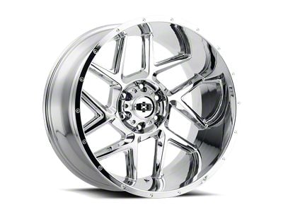 Vision Off-Road Sliver Chrome 8-Lug Wheel; 22x12; -51mm Offset (11-16 F-350 Super Duty SRW)