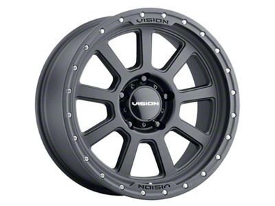 Vision Off-Road Ojos Satin Black 6-Lug Wheel; 17x9; -12mm Offset (14-18 Silverado 1500)