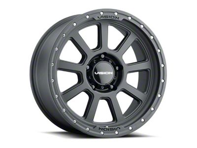 Vision Off-Road Ojos Satin Black 6-Lug Wheel; 17x9; 12mm Offset (14-18 Silverado 1500)