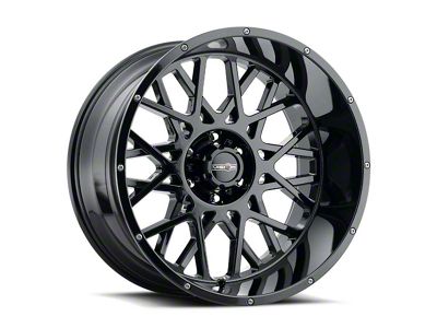 Vision Off-Road Rocker Gloss Black 6-Lug Wheel; 20x9; 10mm Offset (14-18 Silverado 1500)