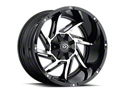 Vision Off-Road Prowler Gloss Black Machined Face 6-Lug Wheel; 18x9; -12mm Offset (15-20 F-150)