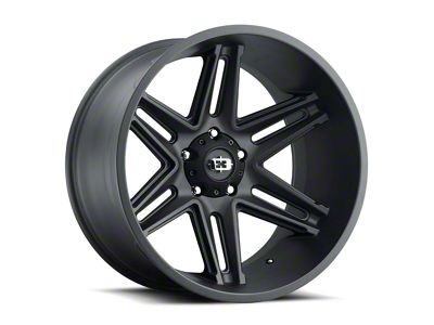 Vision Off-Road Razor Satin Black 8-Lug Wheel; 22x12; -51mm Offset (15-19 Sierra 2500 HD)