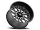 Vision Off-Road Rocker Anthracite with Satin Black Lip 8-Lug Wheel; 20x12; -51mm Offset (15-19 Sierra 2500 HD)