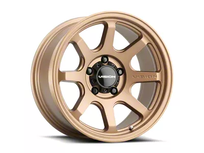 Vision Off-Road Flow Bronze 8-Lug Wheel; 20x9; 12mm Offset (15-19 Silverado 3500 HD SRW)