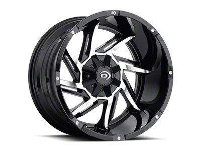 Vision Off-Road Prowler Gloss Black Machined Face 6-Lug Wheel; 18x9; -12mm Offset (15-20 Tahoe)