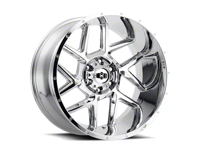 Vision Off-Road Sliver Chrome 8-Lug Wheel; 22x12; -51mm Offset (17-22 F-250 Super Duty)