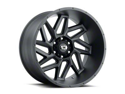 Vision Off-Road Spyder Satin Black 8-Lug Wheel; 22x14; -76mm Offset (17-22 F-350 Super Duty SRW)