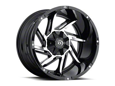 Vision Off-Road Prowler Gloss Black Machined Face 6-Lug Wheel; 18x9; -12mm Offset (19-23 Ranger)