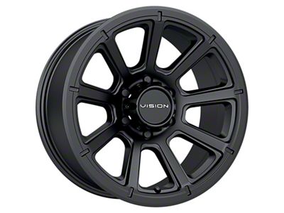 Vision Off-Road Turbine Matte Black 6-Lug Wheel; 18x9; 18mm Offset (09-14 F-150)