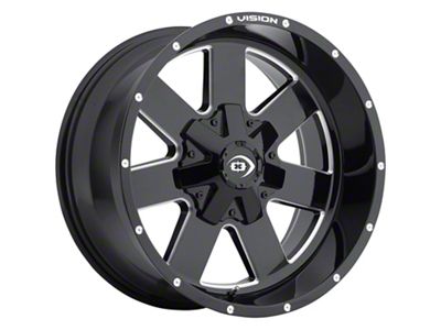 Vision Off-Road Arc Gloss Black Milled 6-Lug Wheel; 17x9; 12mm Offset (09-14 F-150)