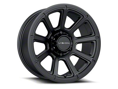 Vision Off-Road Turbine Matte Black 6-Lug Wheel; 18x9; 18mm Offset (21-24 F-150)