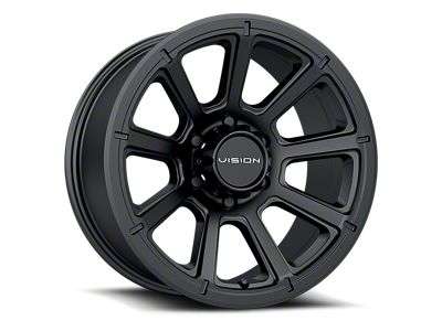 Vision Off-Road Turbine Matte Black 6-Lug Wheel; 20x9; 18mm Offset (21-25 F-150)