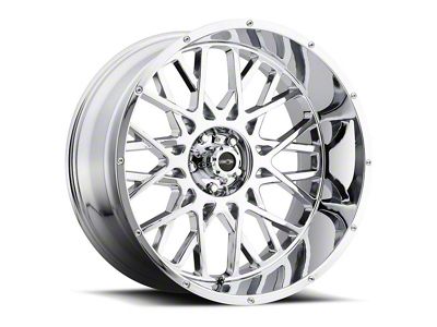 Vision Off-Road Rocker Chrome 8-Lug Wheel; 20x10; -25mm Offset (2023 F-250 Super Duty)