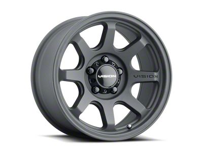 Vision Off-Road Flow Satin Black 6-Lug Wheel; 17x9; -12mm Offset (24-25 Ranger)