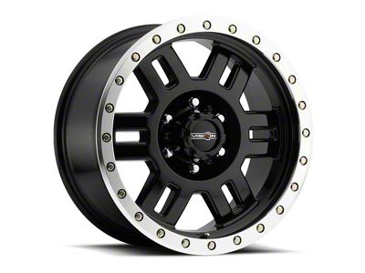 Vision Off-Road Manx Gloss Black Machined 6-Lug Wheel; 17x8.5; 0mm Offset (2024 Ranger)