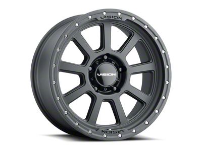 Vision Off-Road Ojos Satin Black 6-Lug Wheel; 17x9; -12mm Offset (2024 Ranger)