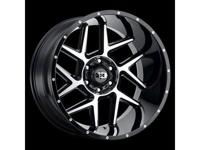 Vision Off-Road Sliver Chrome 5-Lug Wheel; 22x12; -51mm Offset (05-11 Dakota)