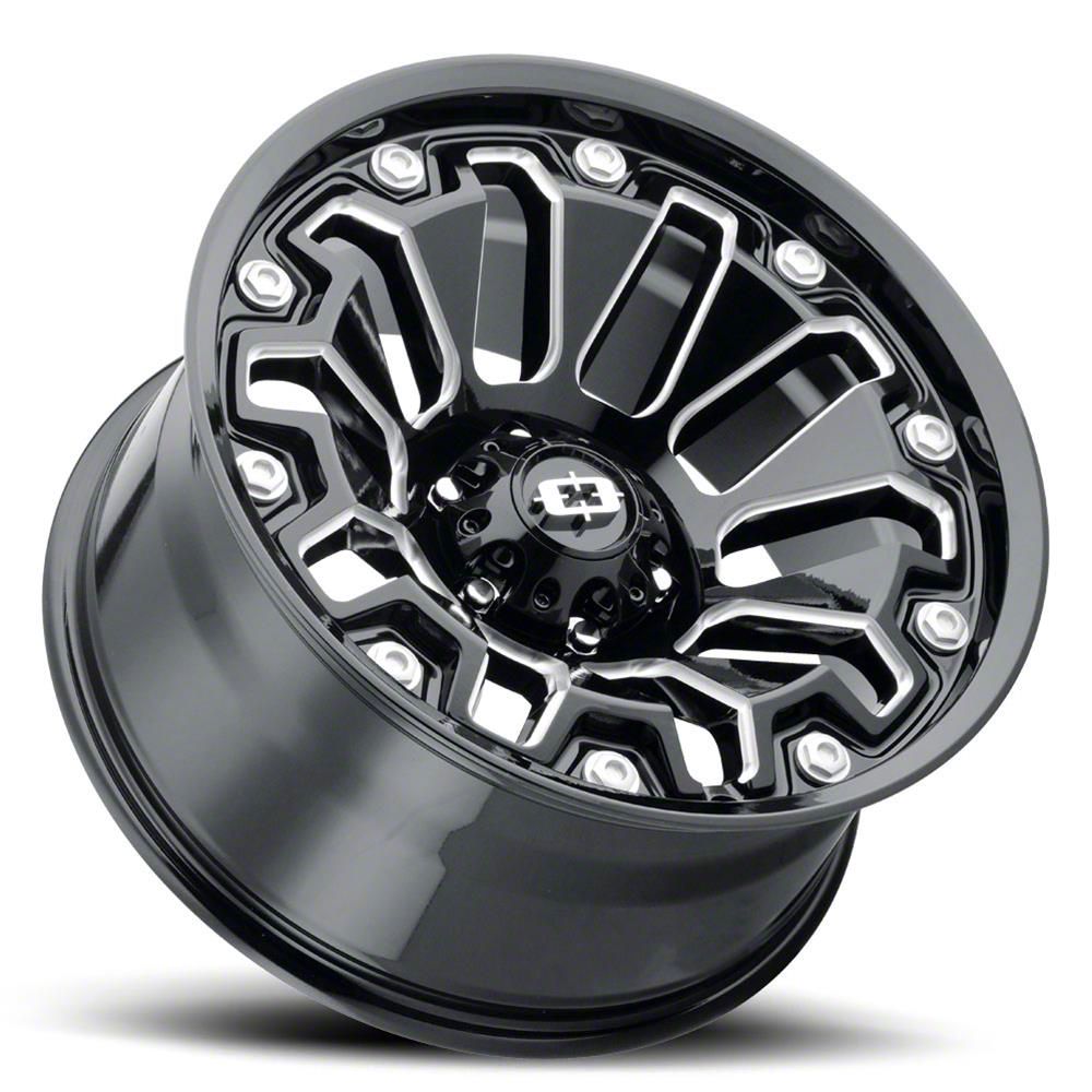 Vision Off-Road Canyon Armor Gloss Black Milled 6-Lug Wheel