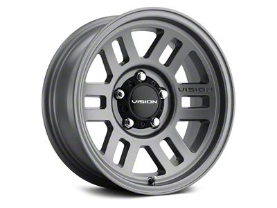 Vision Off-Road Manx 2 Overland Satin Gray 5-Lug Wheel; 17x9; 18mm Offset (05-11 Dakota)