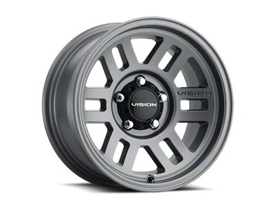 Vision Off-Road Manx 2 Overland Satin Grey 5-Lug Wheel; 17x9; 20mm Offset (87-90 Dakota)