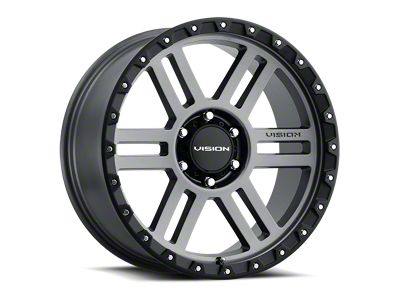 Vision Off-Road Manx 2 Satin Grey 5-Lug Wheel; 17x9; 12mm Offset (87-90 Dakota)