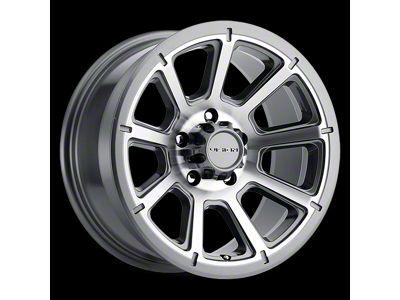 Vision Off-Road Turbine Gloss Black Machined Face 5-Lug Wheel; 15x6; 0mm Offset (87-90 Dakota)