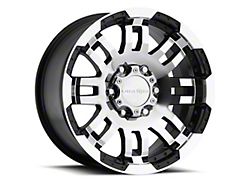 Vision Wheel Warrior Gloss Black Machined 6-Lug Wheel; 17x8.5; 18mm Offset (97-04 Dakota)