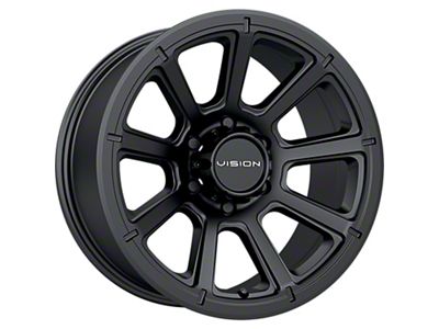 Vision Off-Road Turbine Matte Black 6-Lug Wheel; 18x9; 18mm Offset (04-08 F-150)