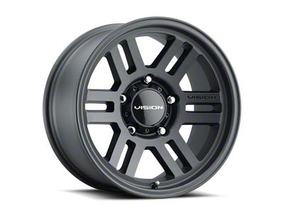 Vision Off-Road Manx 2 Overland Satin Black 6-Lug Wheel; 17x9; 0mm Offset (21-25 F-150)